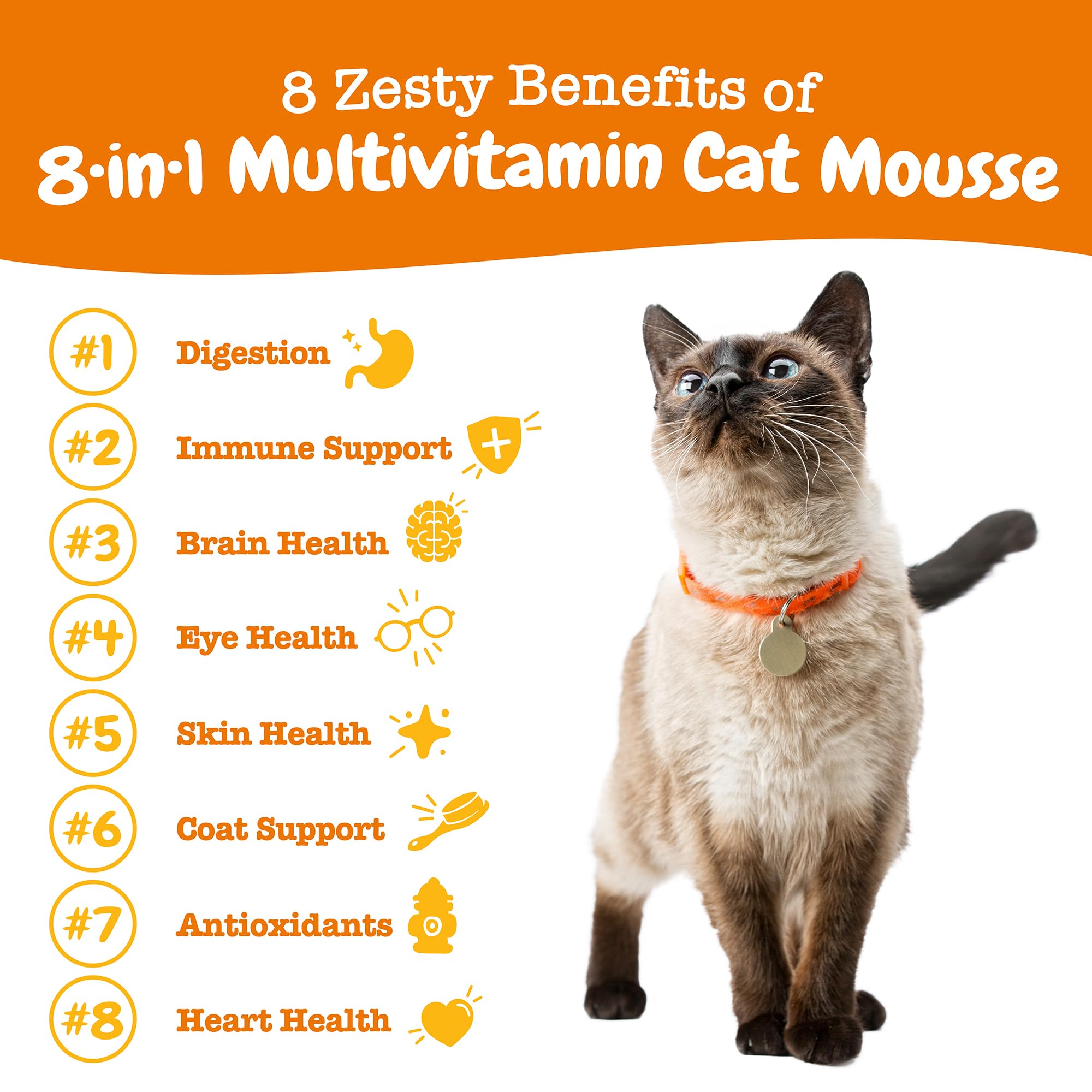 Zesty Paws Eight-in-One Mousse: immune-support serve for feline immunity