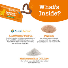 Zesty Paws Hairball Cat Mousse label details emphasize premium ingredients