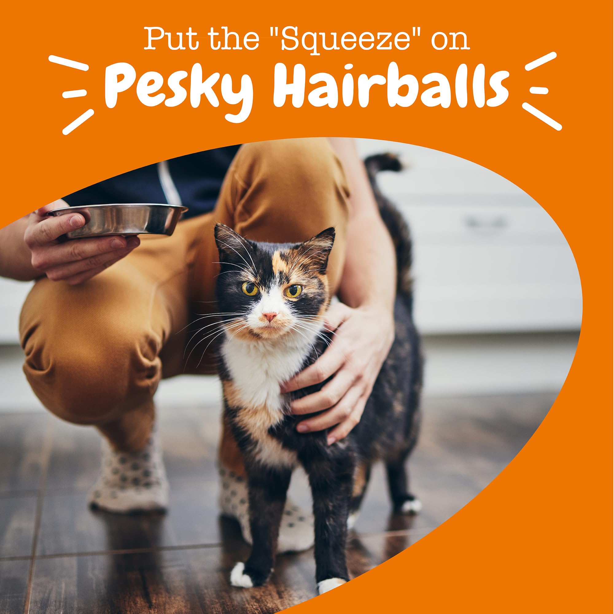 Zesty Paws Hairball Cat Mousse texture close-up highlights smooth gel consistency