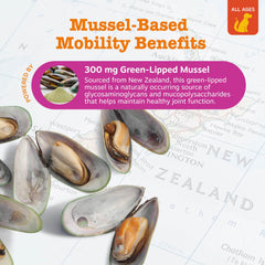 Zesty Paws Mussel Mobility Bites chews served as tasty daily supplement