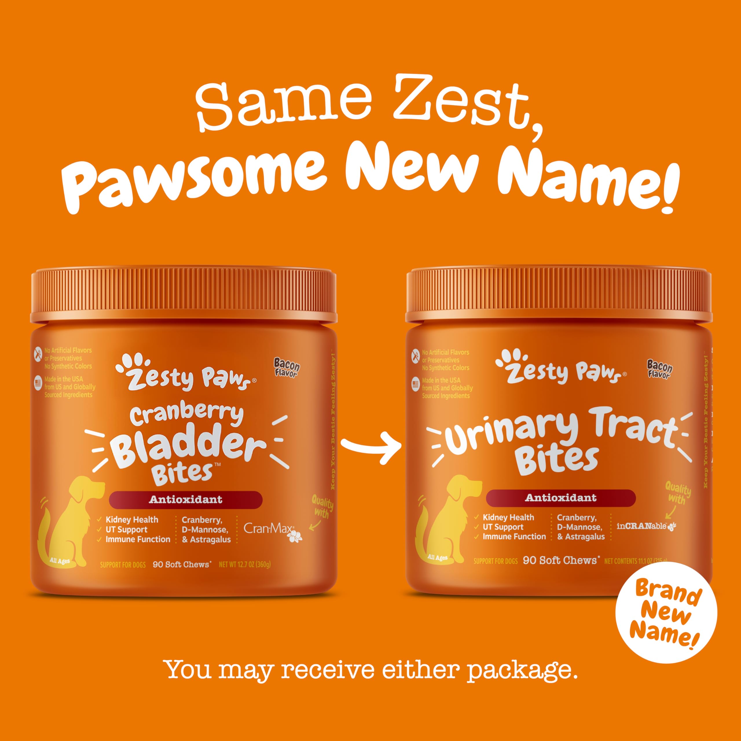 Nettle root included in Zesty Paws cranberry blend.
