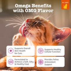 Zesty Paws Omega Cat Mousse tuna flavor close-up highlighting tasty texture
