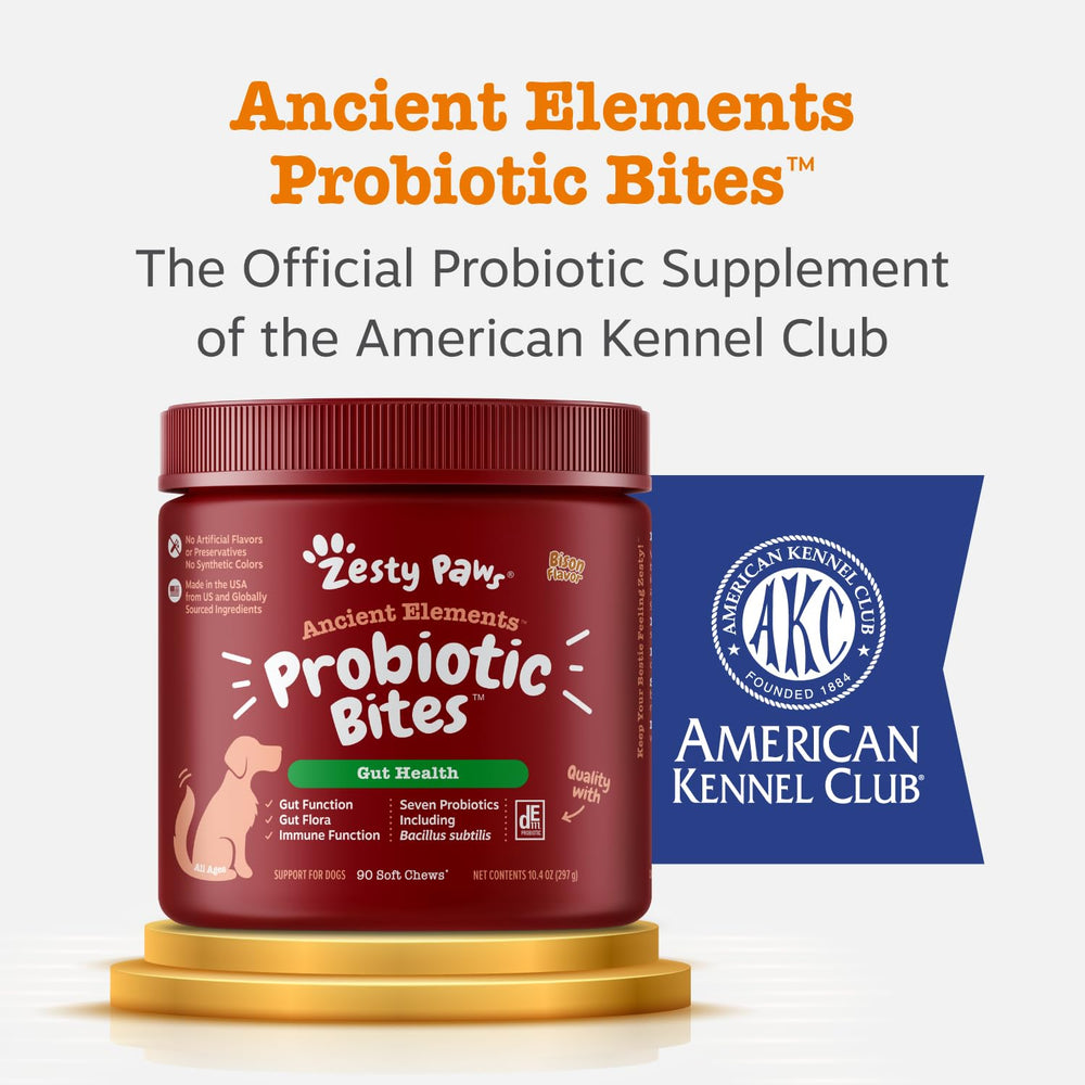 Zesty Paws daily probiotic chews for routine gut health
