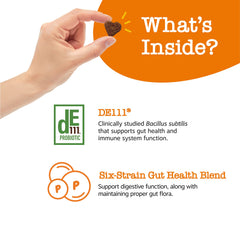 Zesty Paws DE111 paired with probiotic strains supports digestion.