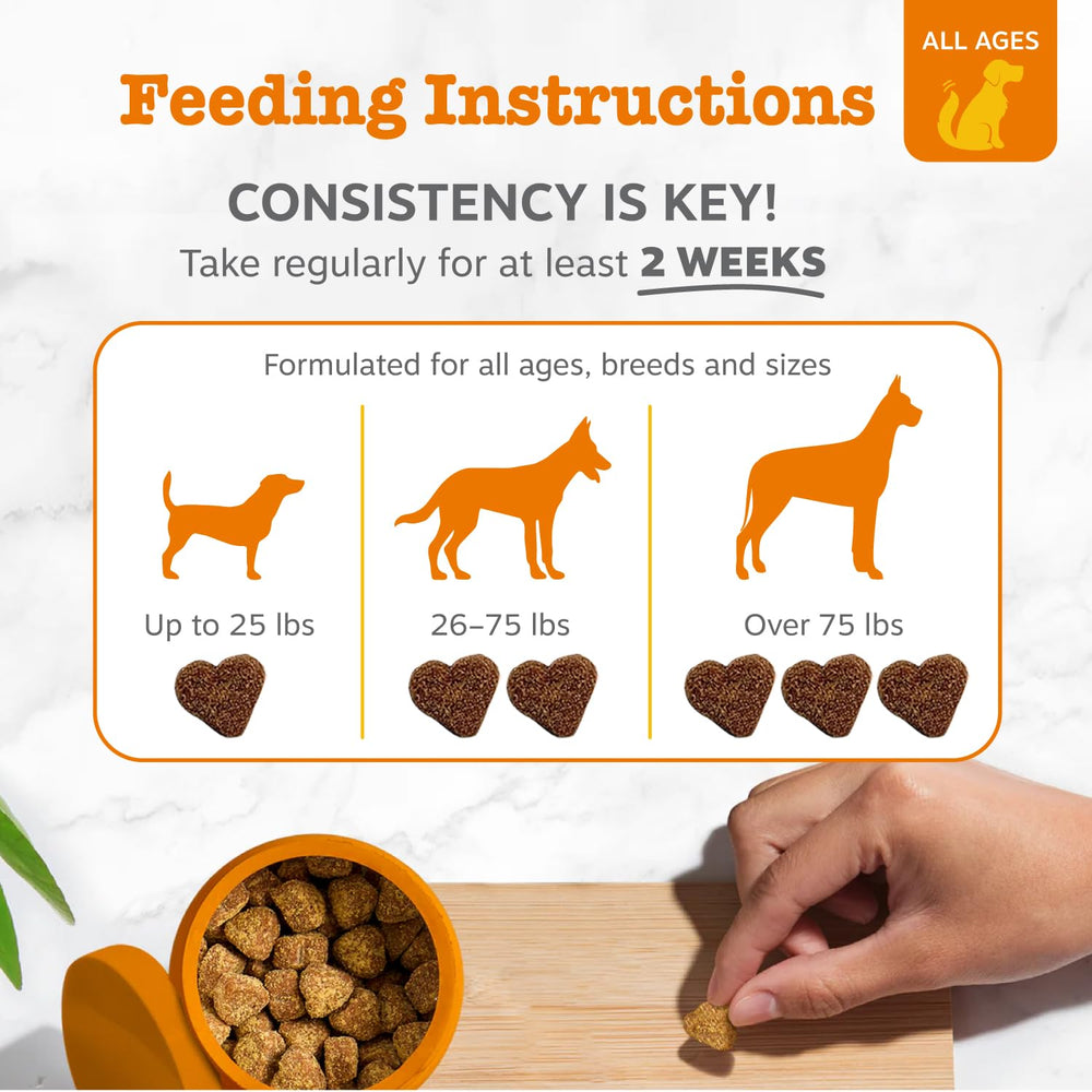 Ingredients panel of Zesty Paws Probiotics showing six probiotic strains