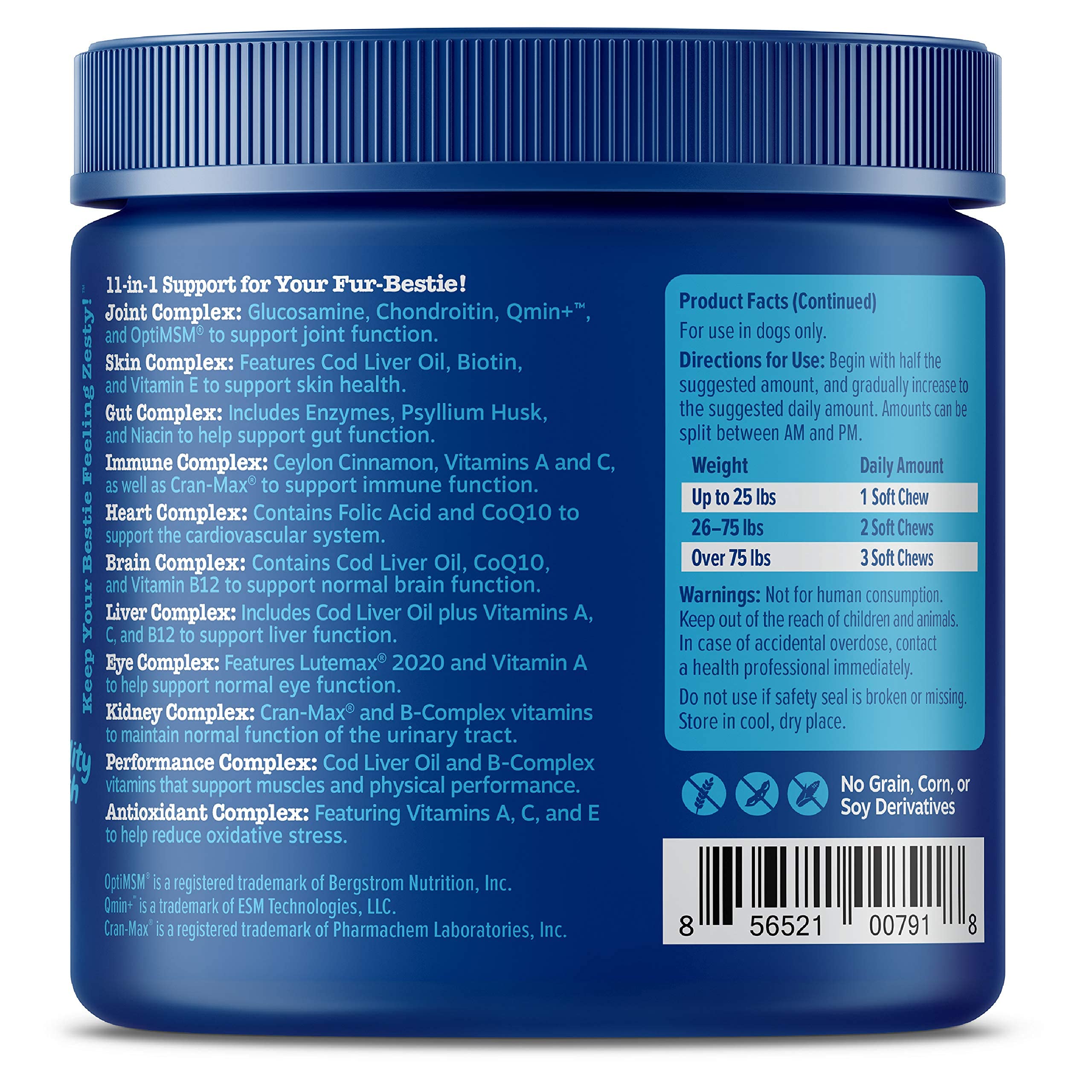 Zesty Paws skin and coat health for older dogs