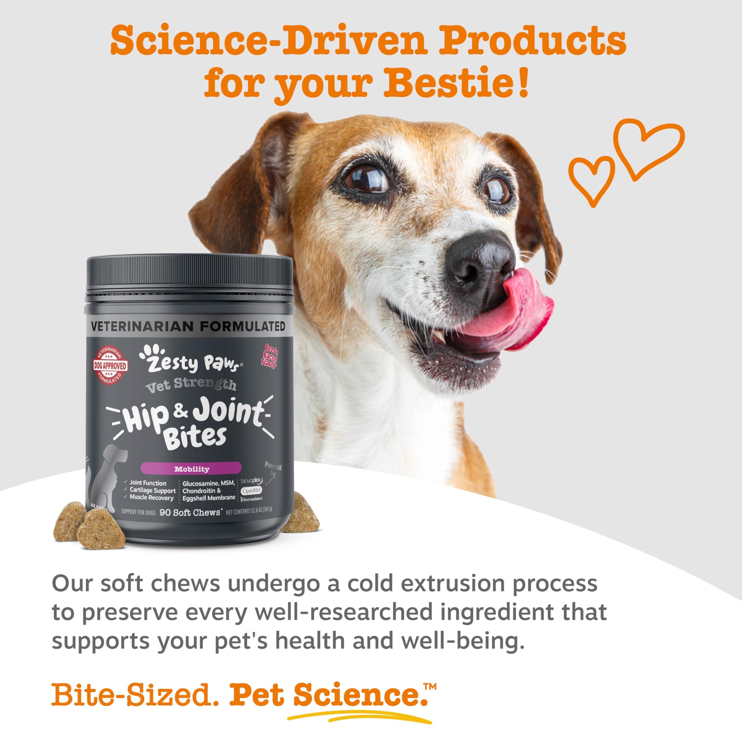 Serrazimes protease blend in Zesty Paws Mobility Bites