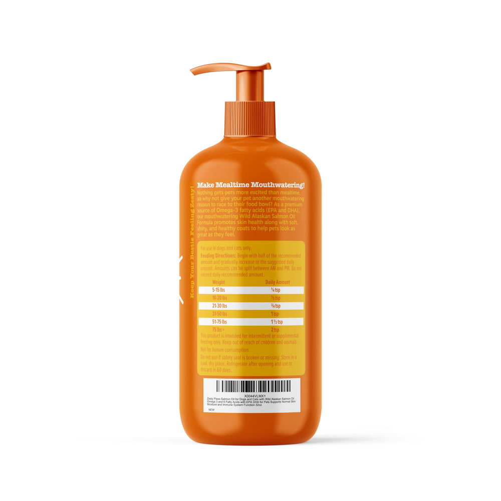 Pantry view of Zesty Paws Wild Alaskan Omega-3 bottle