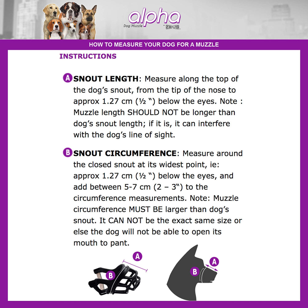 ZEUS Alpha muzzle safety hook keeps the muzzle in place during walks.