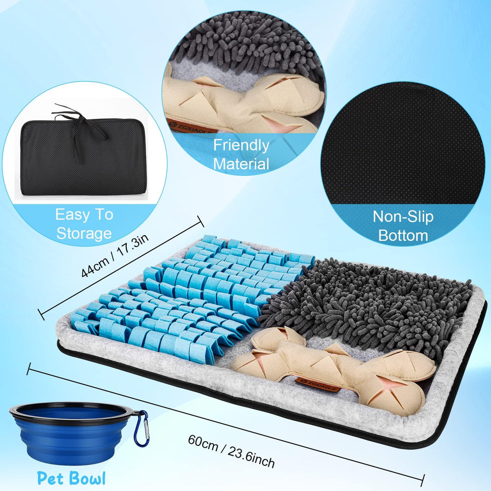 ZGXIAOLE Snuffle Mat non-slip-base keeps mat stable during use.
