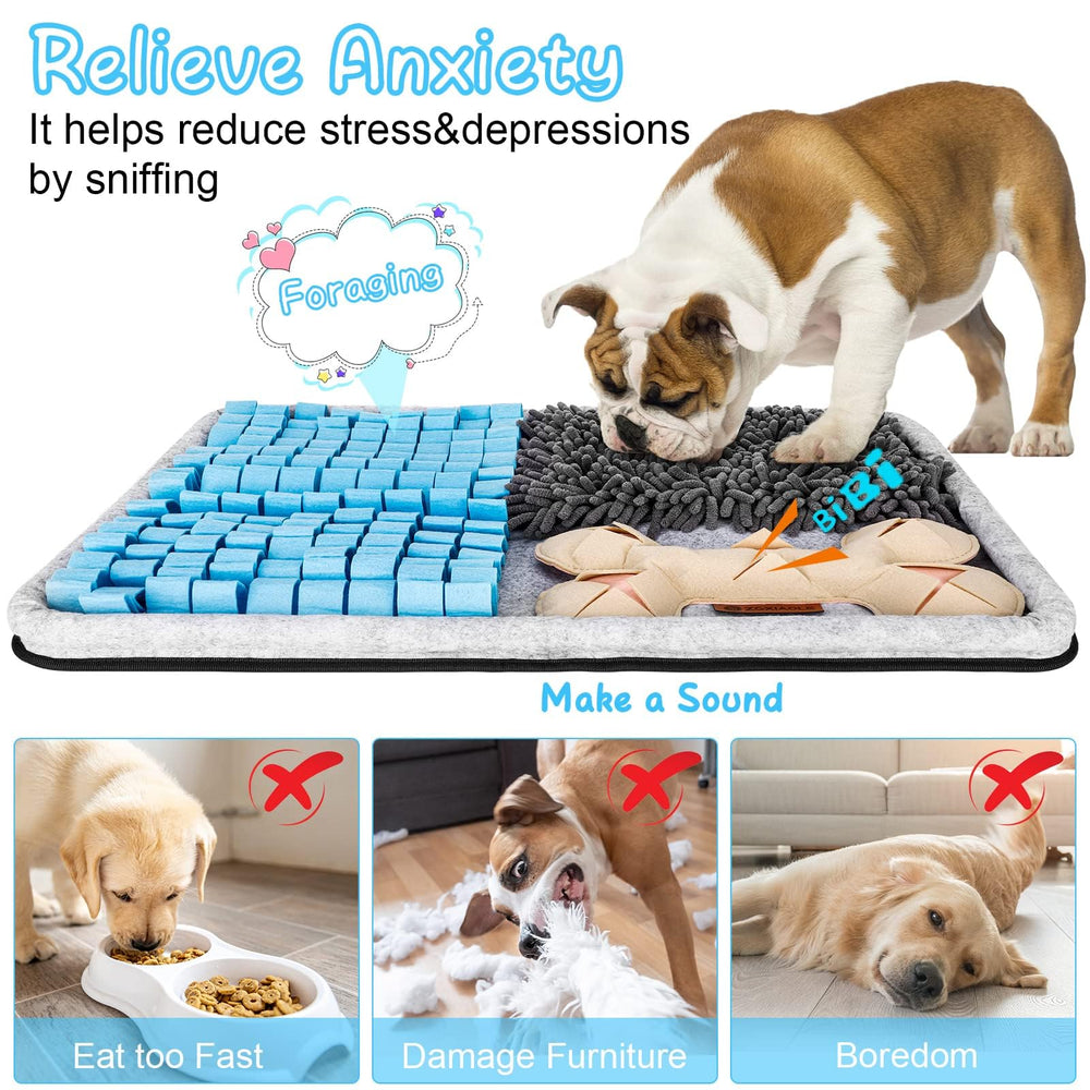 ZGXIAOLE Snuffle Mat slow-eating design promotes mindful, paced feeding.