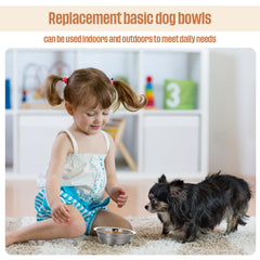 Flat-border design promotes comfortable feeding for puppies at low neck angles.