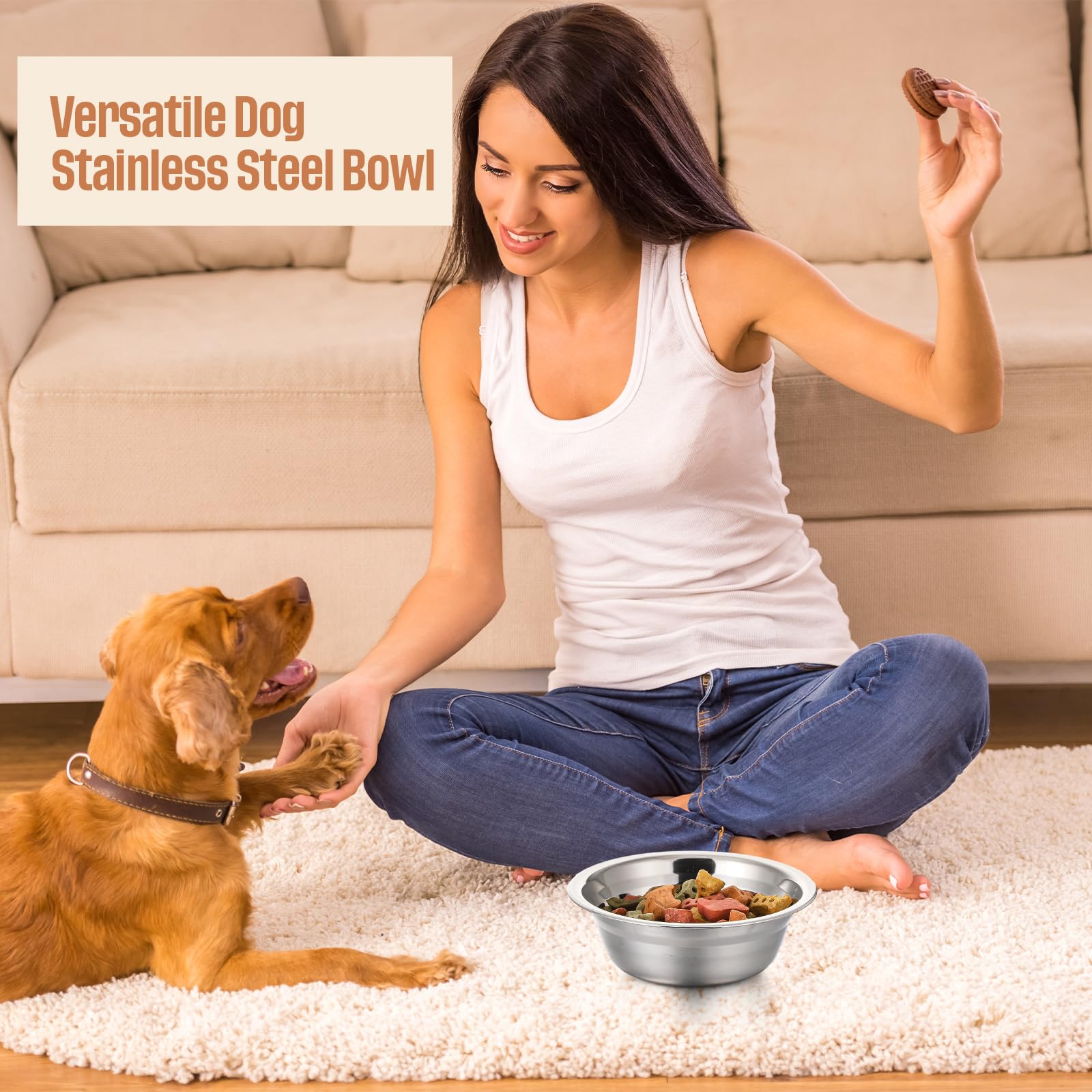 Versatile use for water or food across dogs, cats, and small mammals.