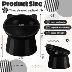 Zhehao raised cat bowl with stable base keeps meals steady.
