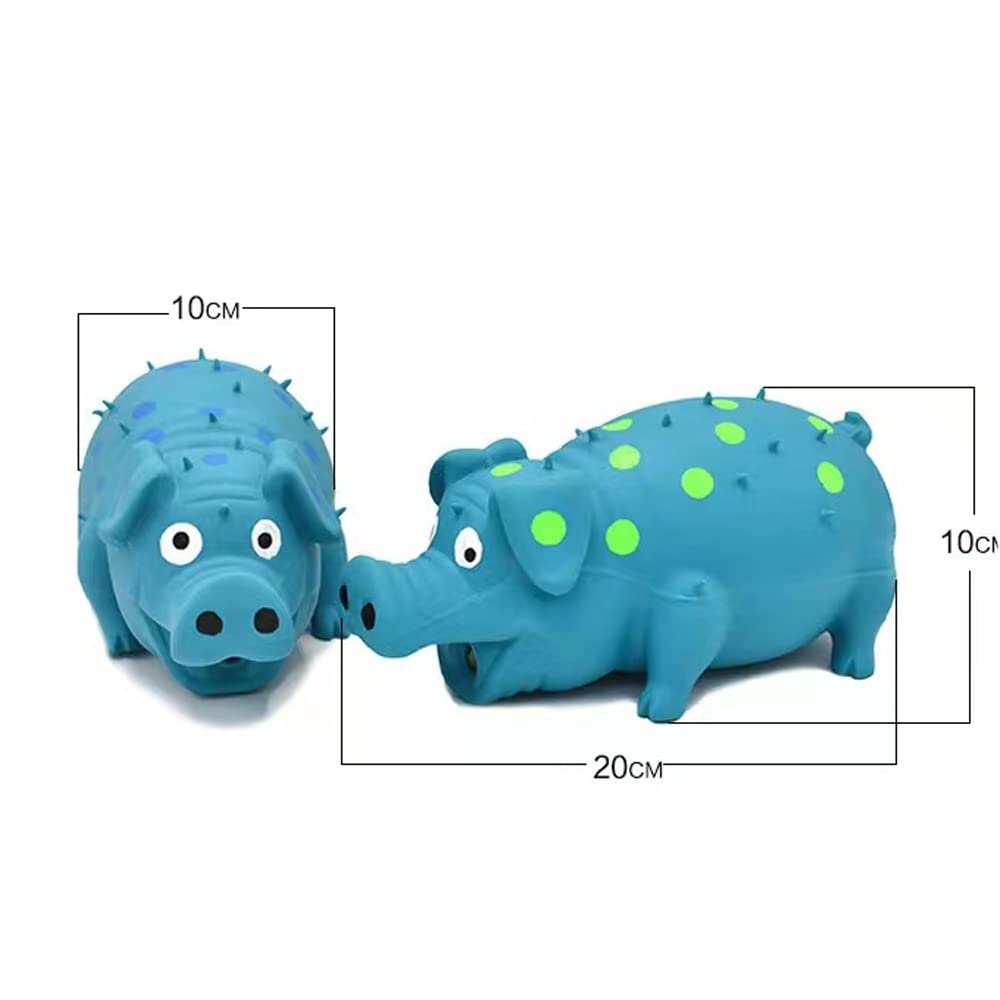 ZHENJIER grunting pig toy with oink sounds to engage dogs.