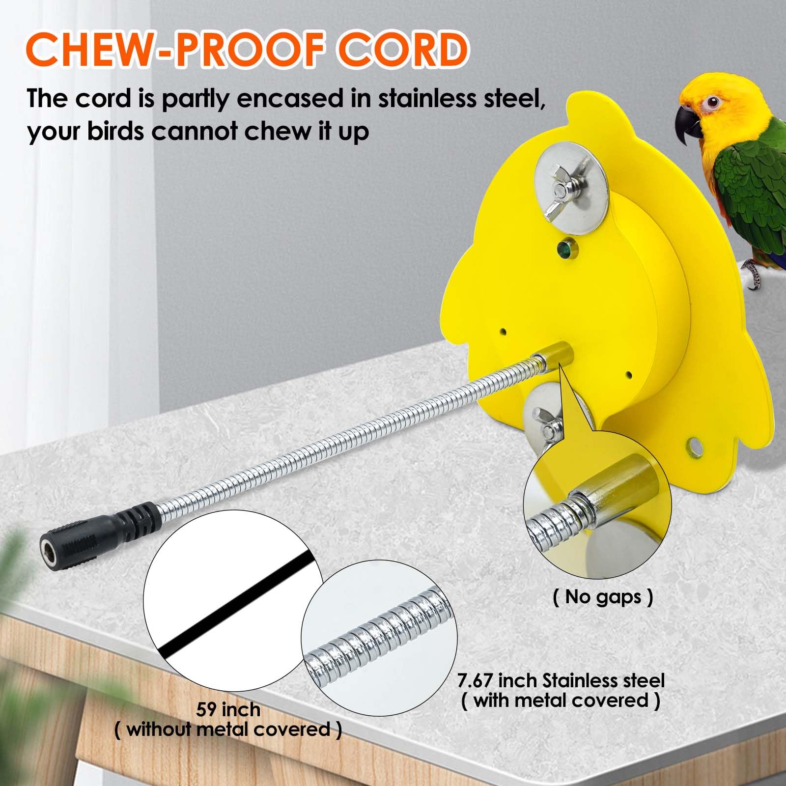 ZHEQOGZH bird cage heater components wing nuts and washers included