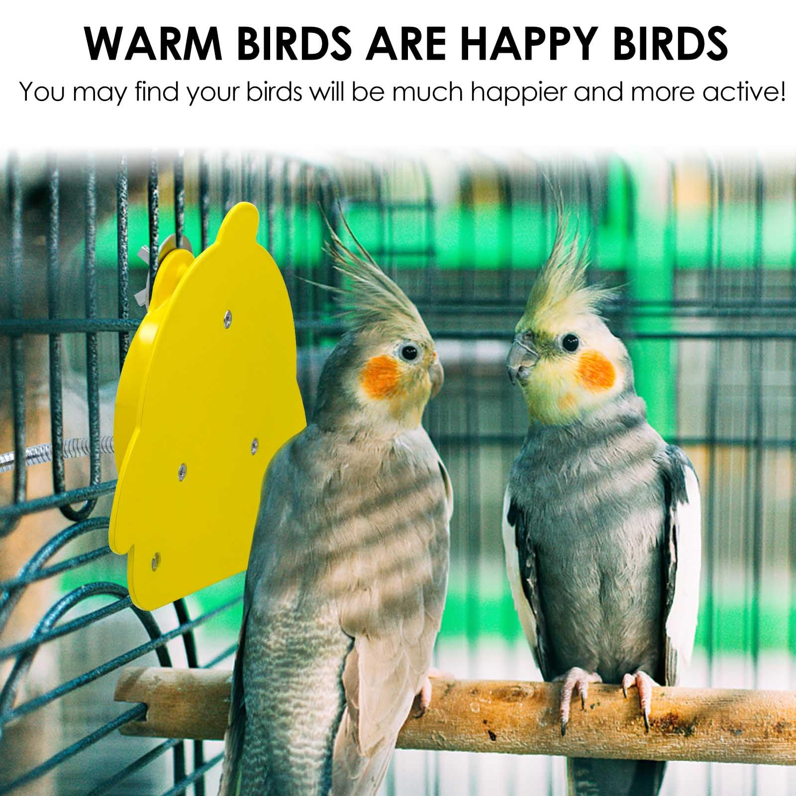 ZHEQOGZH bird cage heater cord cover protects the cord from chewing