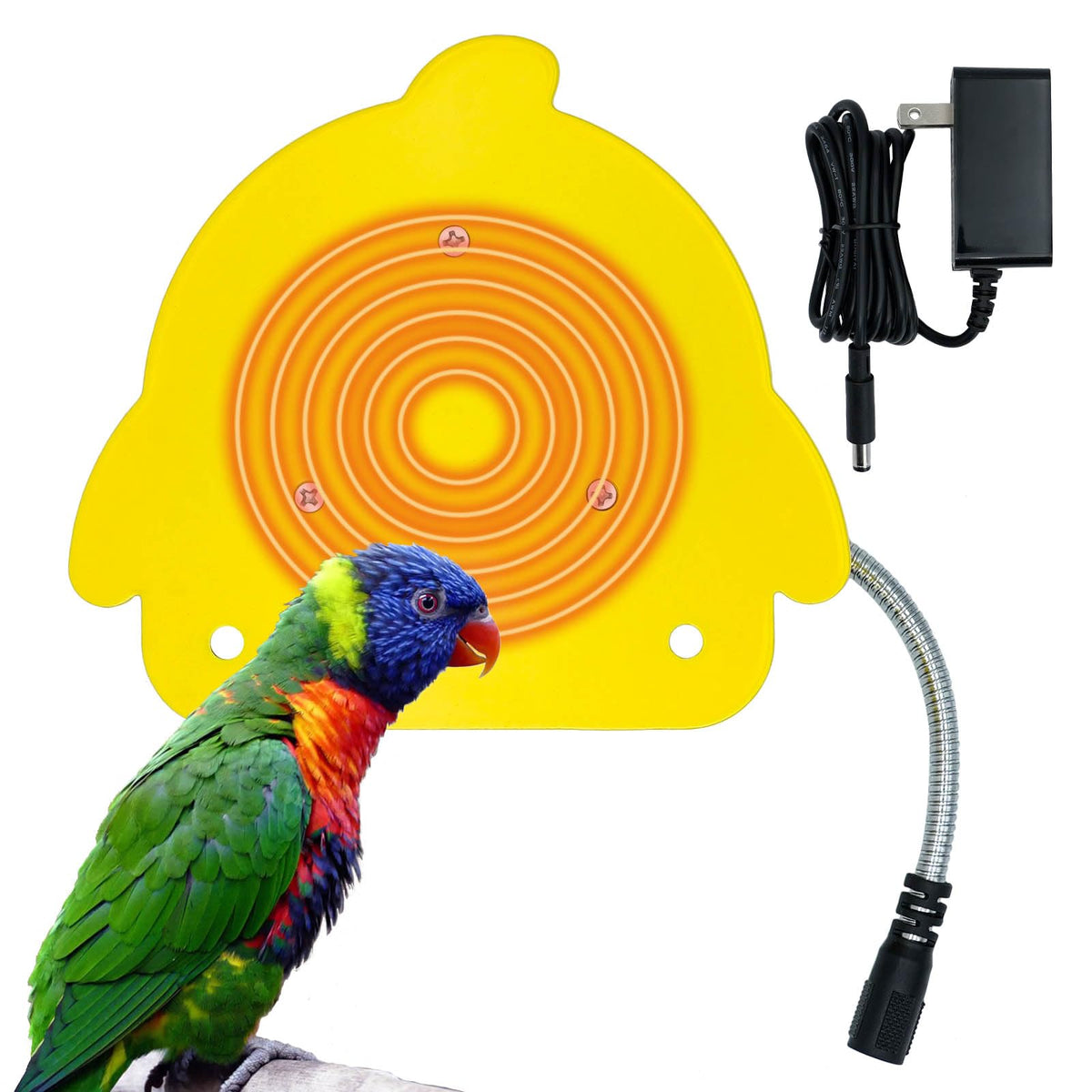 ZHEQOGZH bird cage heater front view delivering cozy warmth for small birds