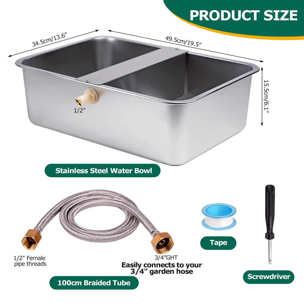ZHEQOGZH multi-pet design helps reduce crowding at water ends.