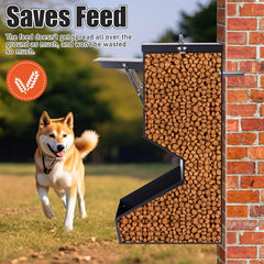 ZHEQOGZH rain-drain-holes-food-tray helps manage moisture for outdoor feeds.