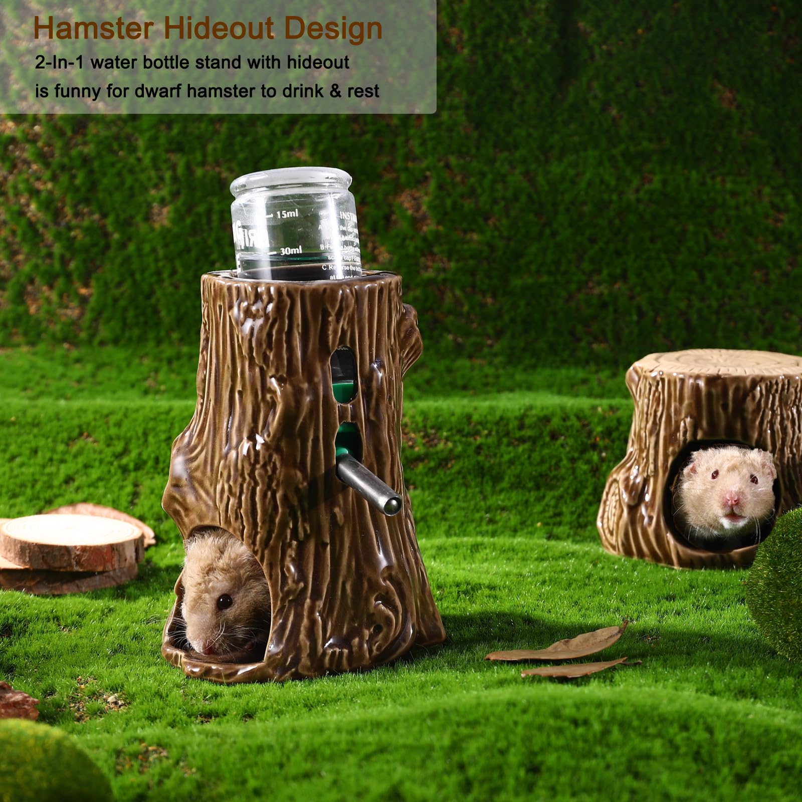 Zhilishu ceramic water dispenser offers bite-resistant, durable hydration