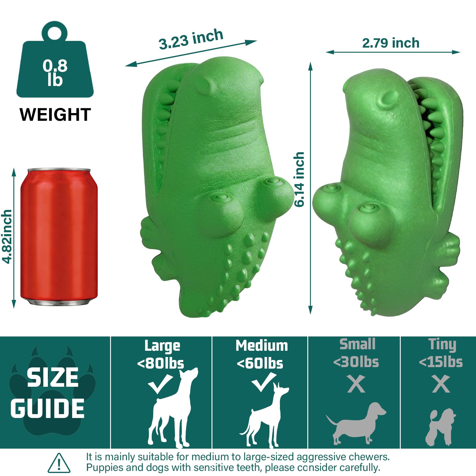 Enrichment toy for medium to large dogs promoting focus and boredom relief.