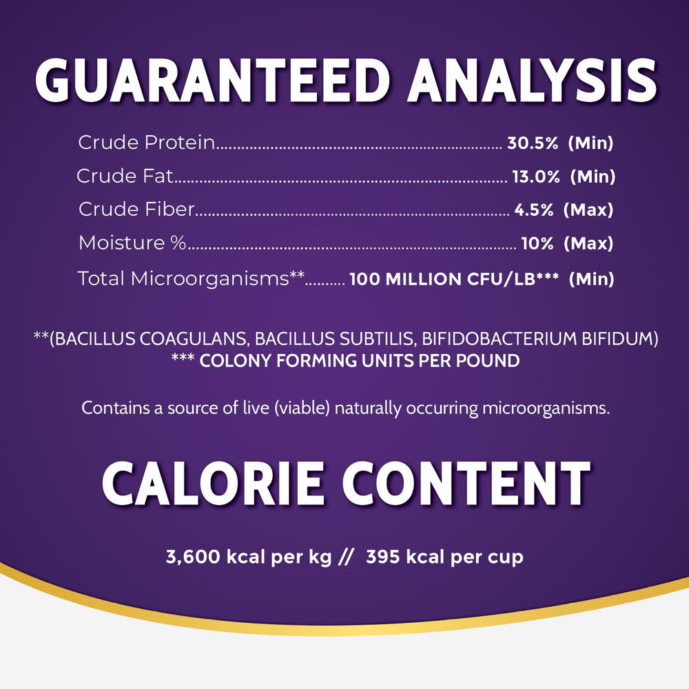Zignature catfish formula with vitamins and minerals for overall health.