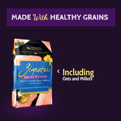 Zignature Select Cuts lamb formula ingredient close-up showing lean protein source.