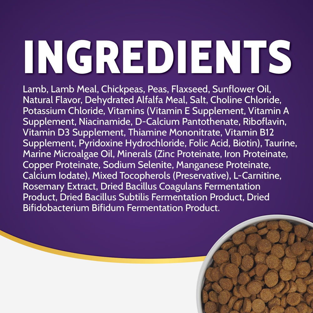 Closeup of Zignature Small Bites formula for easier chewing.