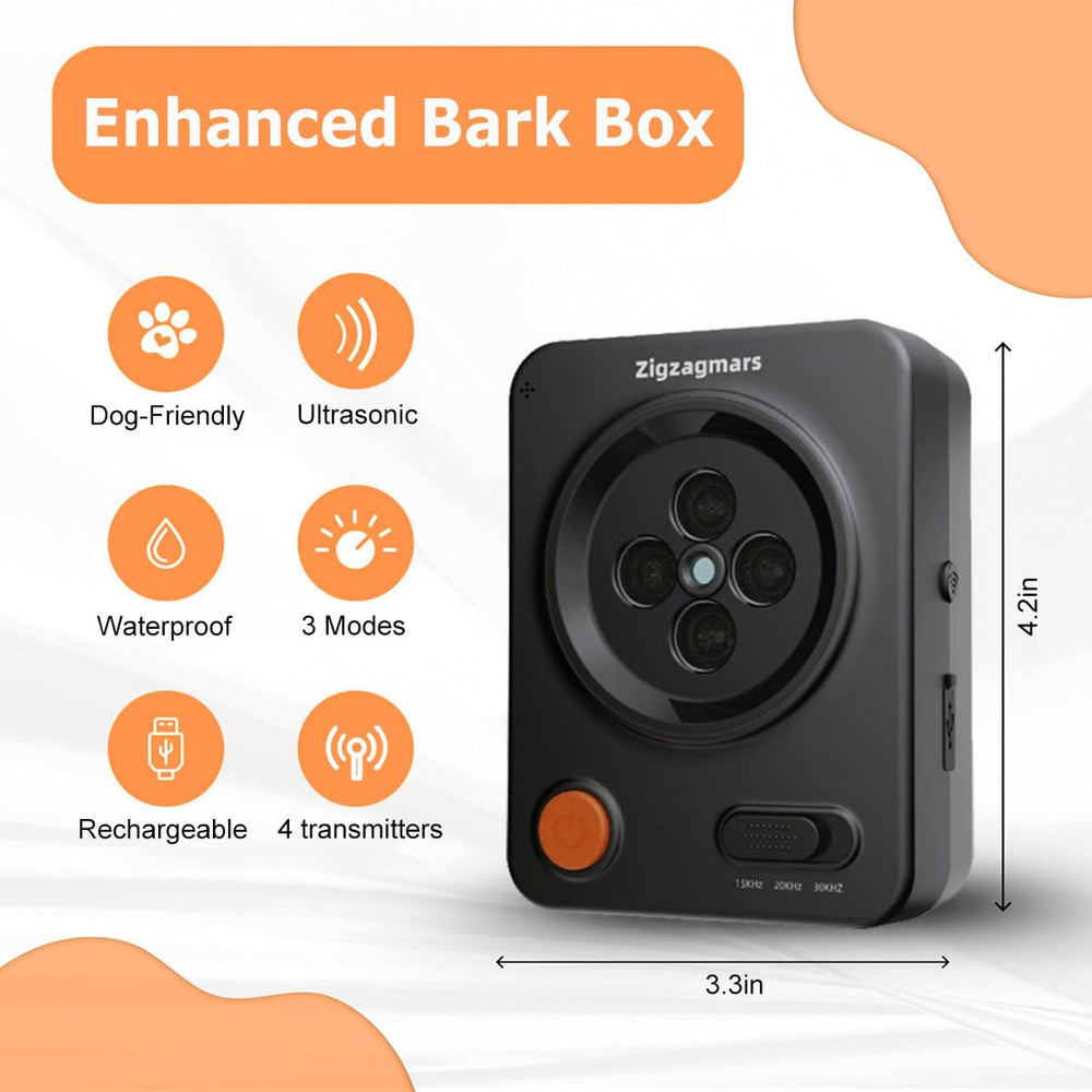 Zigzagmars rechargeable no-app device for instant bark control.
