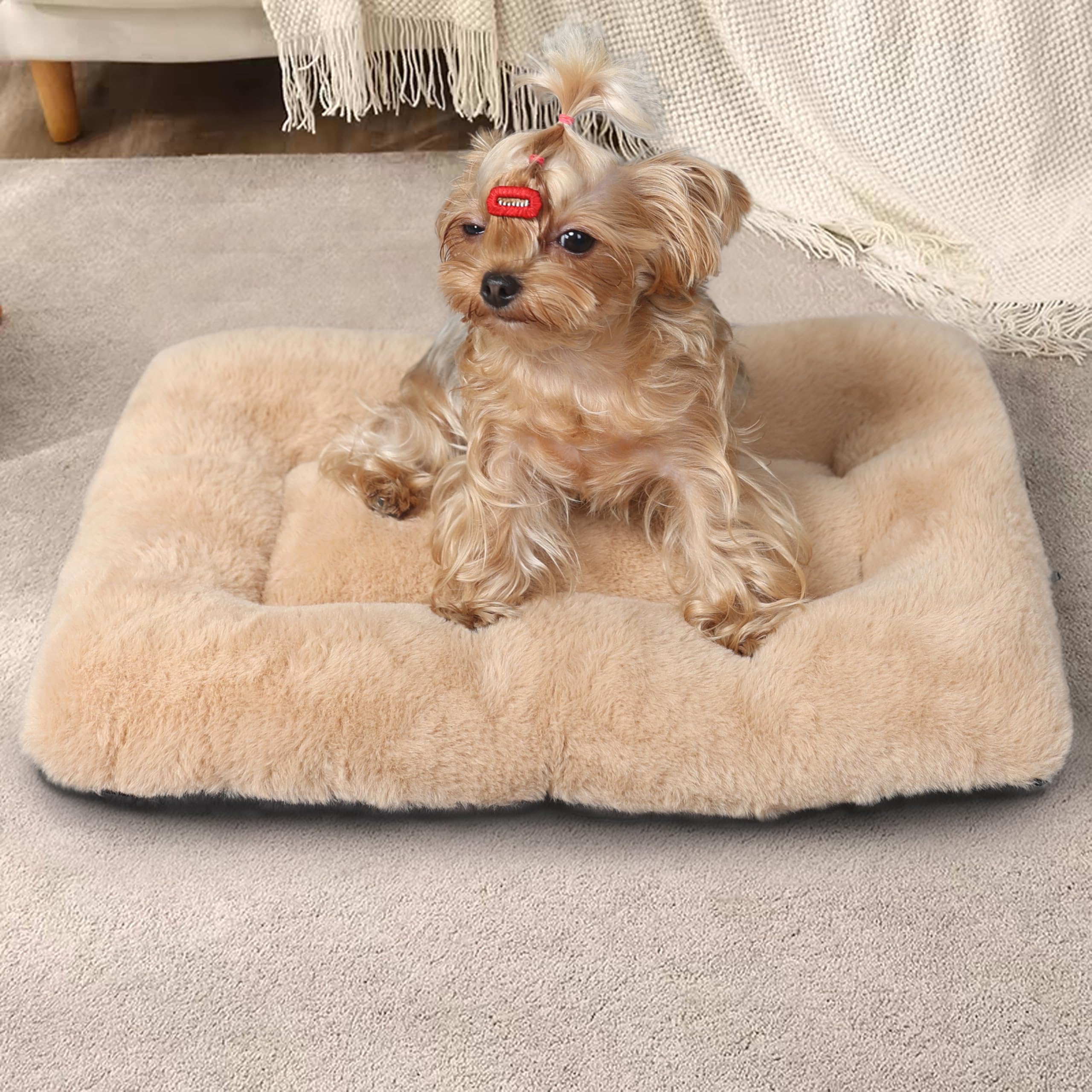 Zihapgpzp dog crate bed lightweight and easy to store when not in use