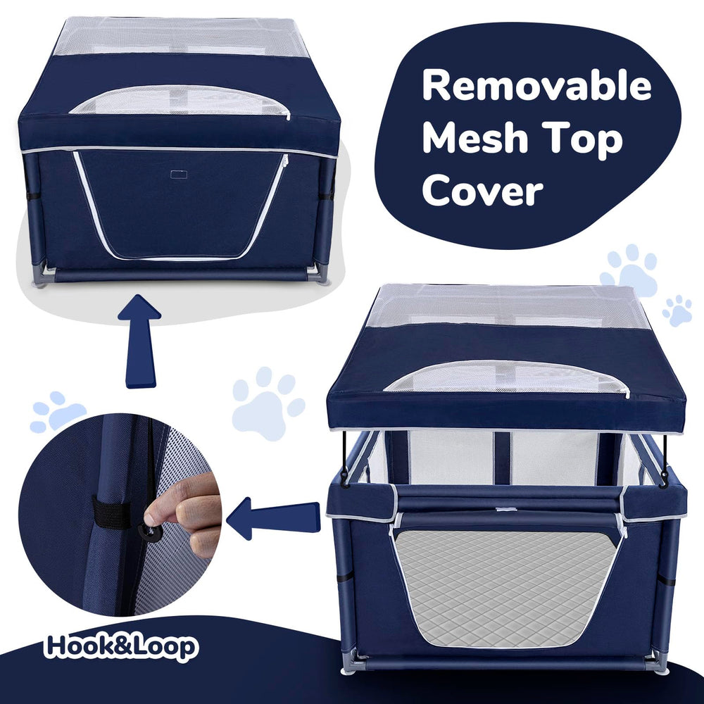 Zikopomi dog playpen with 600D fabric emphasizes durability and safety