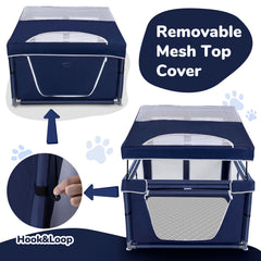 Zikopomi dog playpen with 600D fabric emphasizes durability and safety