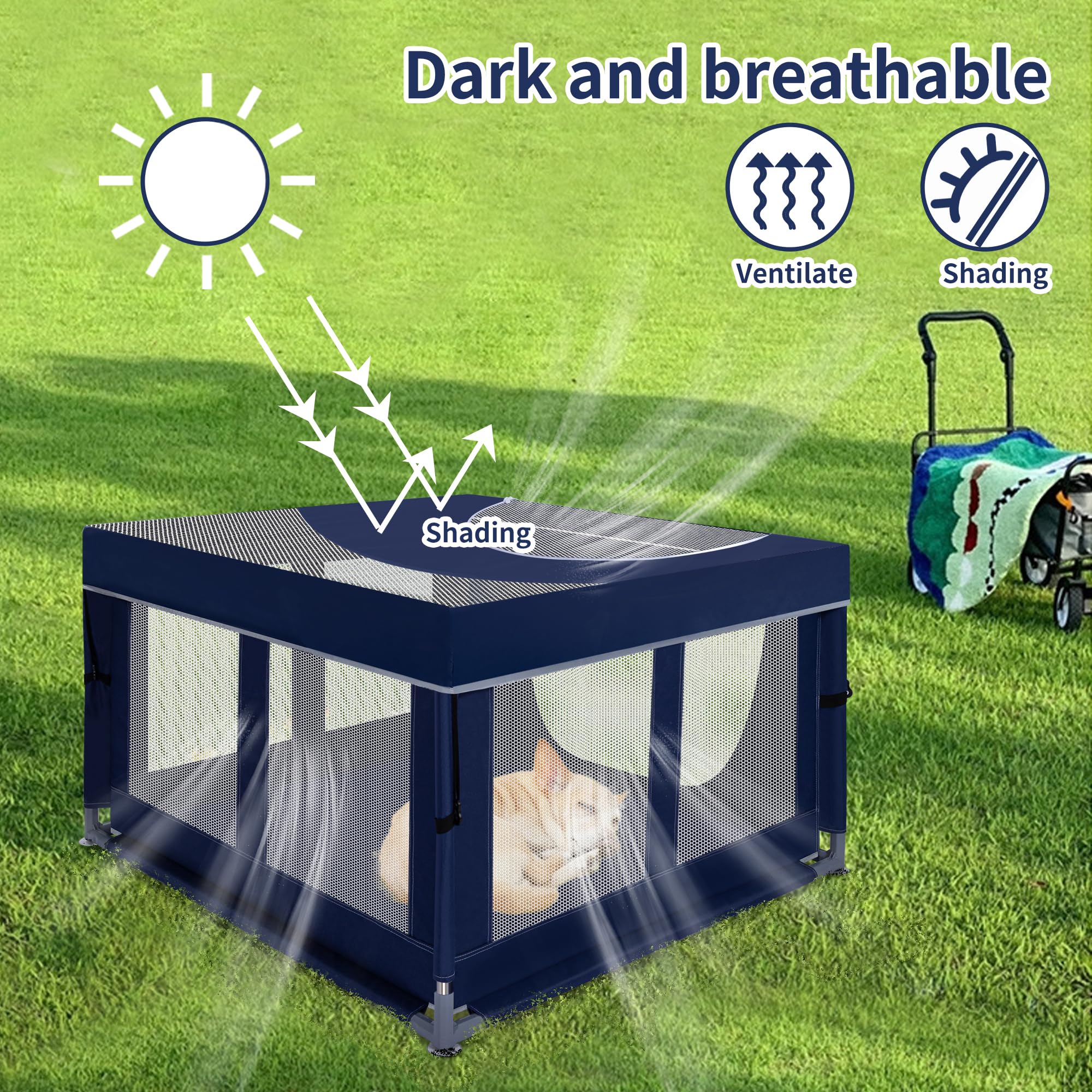 Zikopomi playpen safety features protect while supervised
