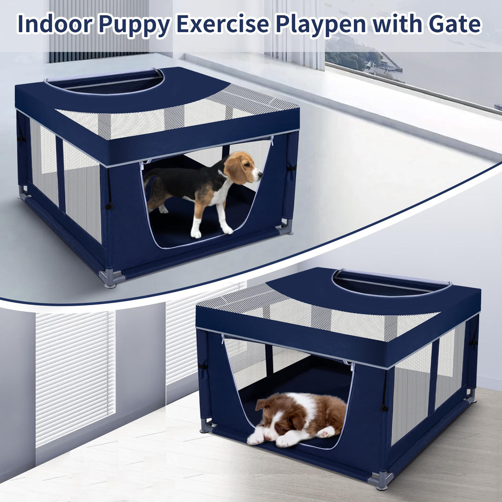 Zikopomi playpen topper see-through helps monitor pets