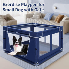Zikopomi playpen gate closure for easy access and supervision.