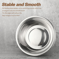 Ziliny dishwasher-safe stainless steel bowls ensure easy cleanup after meals or treats.