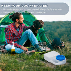 Ziliny large capacity 3qt dog water bowl for longer outings.