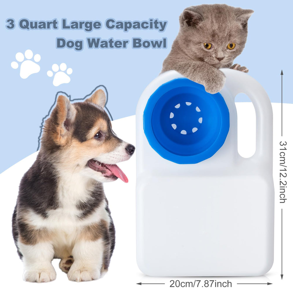 Ziliny portable dog water bowl with handle for easy carrying.