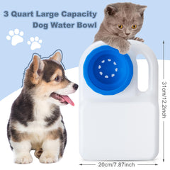 Ziliny portable dog water bowl with handle for easy carrying.