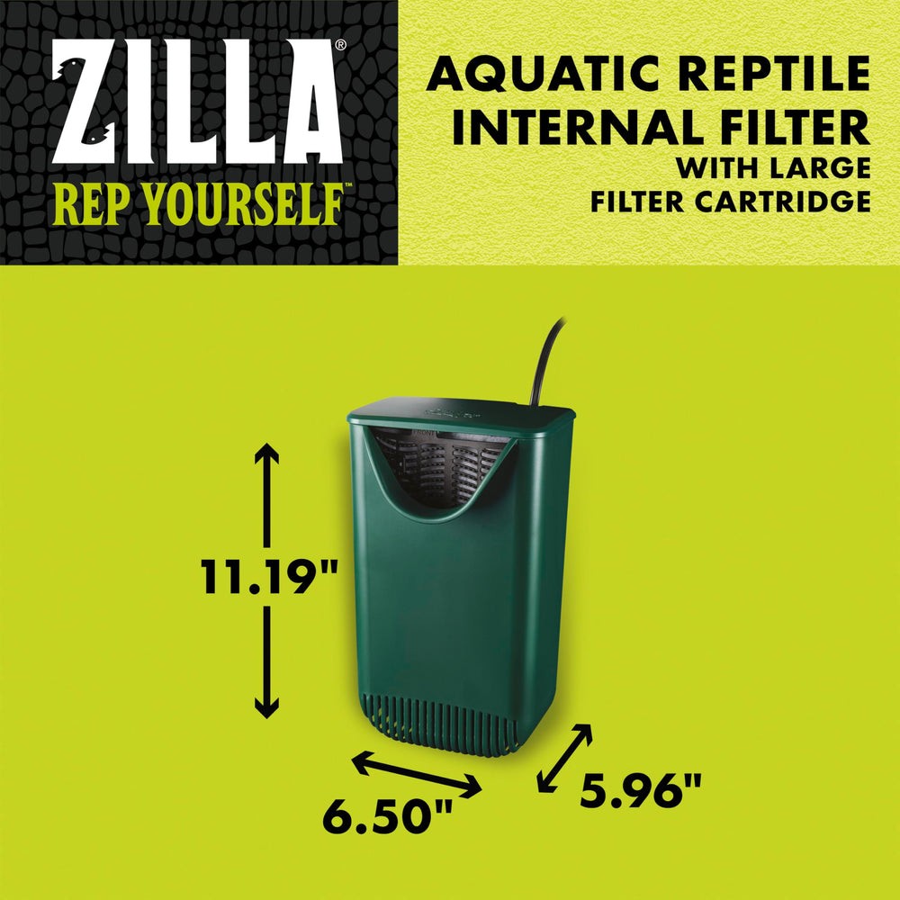 Zilla compact design fitting neatly into terrarium decor and space