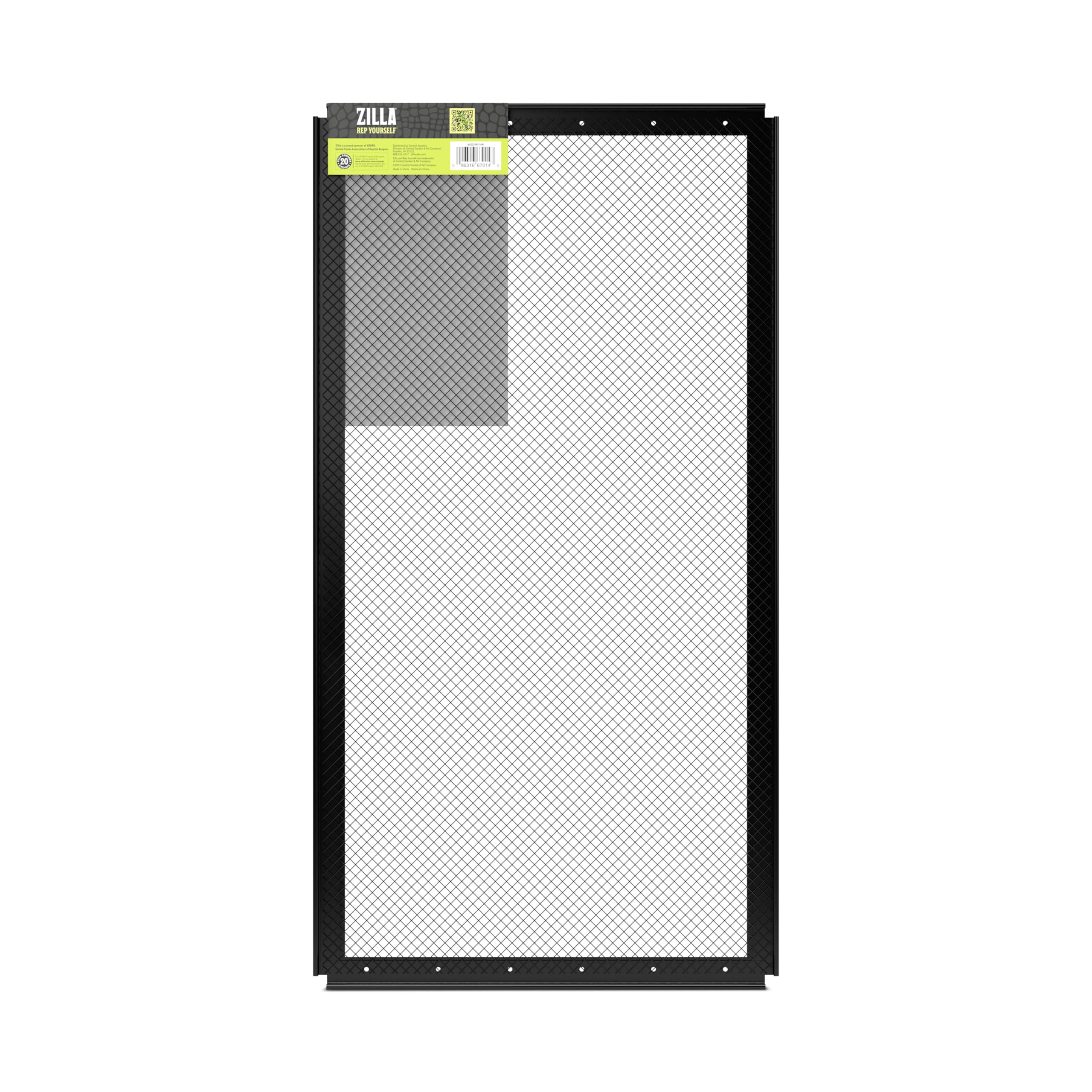 Zilla Easy-clean screen cover simplifies maintenance in busy reptile setups.