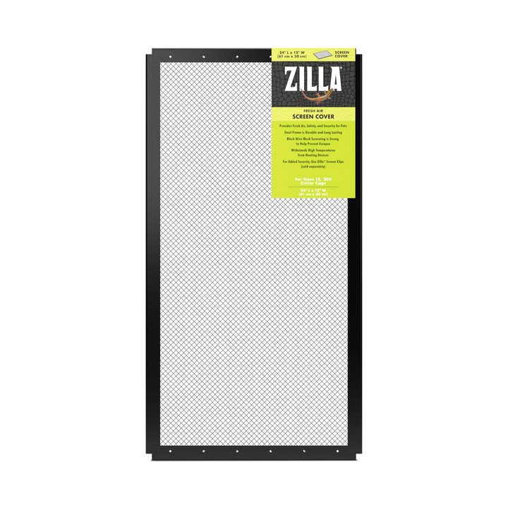 Zilla Fresh Air Screen Cover with durable metal mesh for claw resistance and airflow.