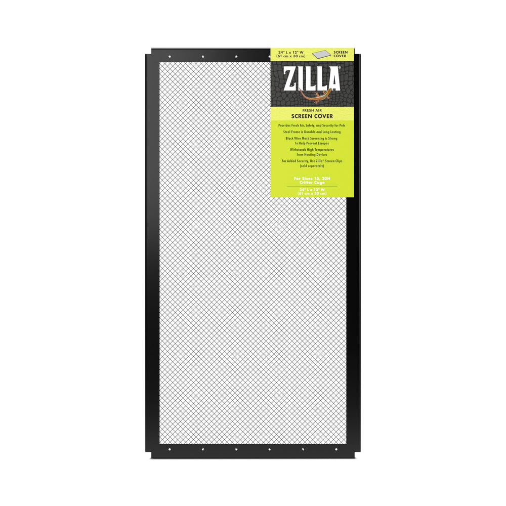 Zilla Fresh Air Screen Cover with durable metal mesh for claw resistance and airflow.