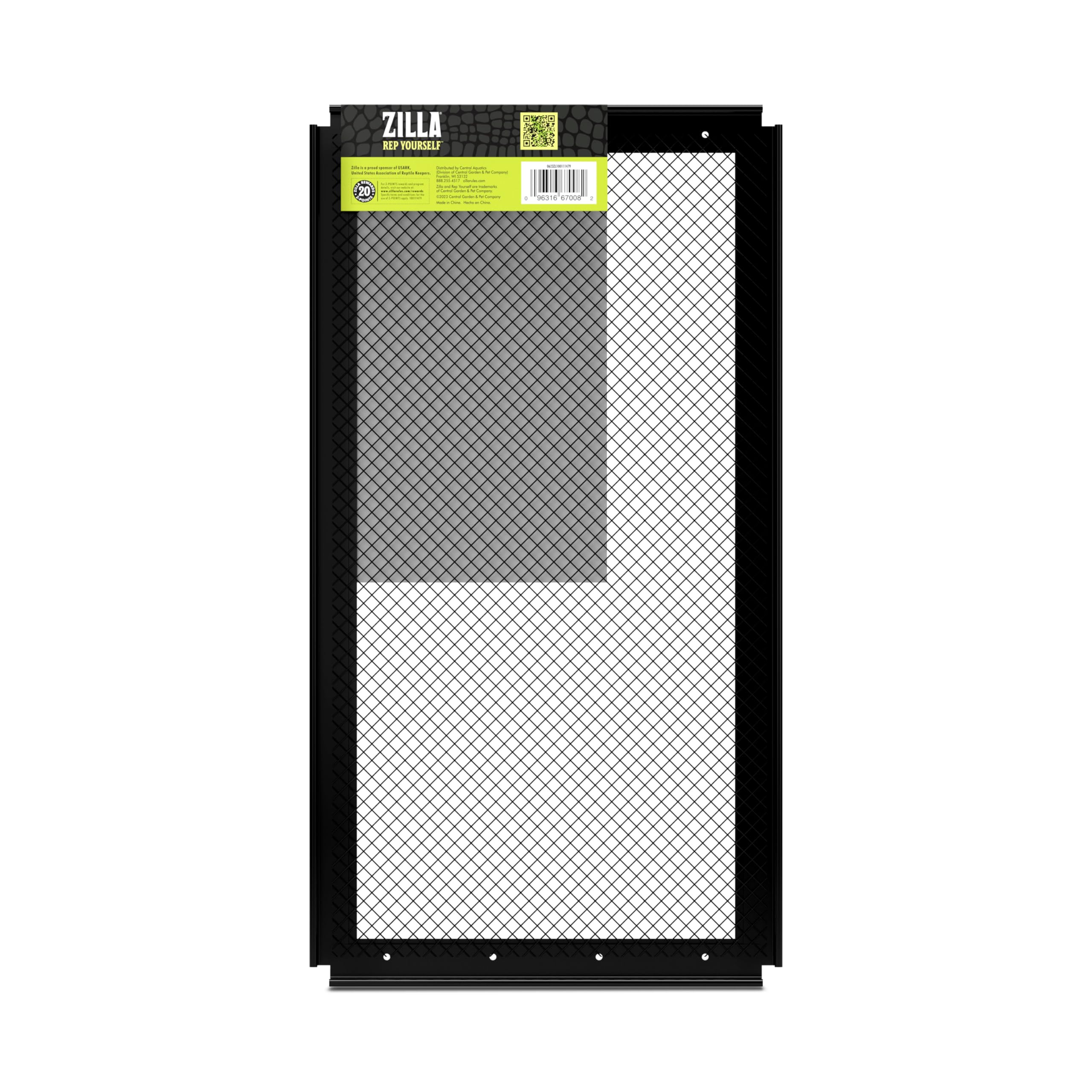 Zilla Fresh Air Screen Cover in-use image shows a reptile-friendly home with airflow.