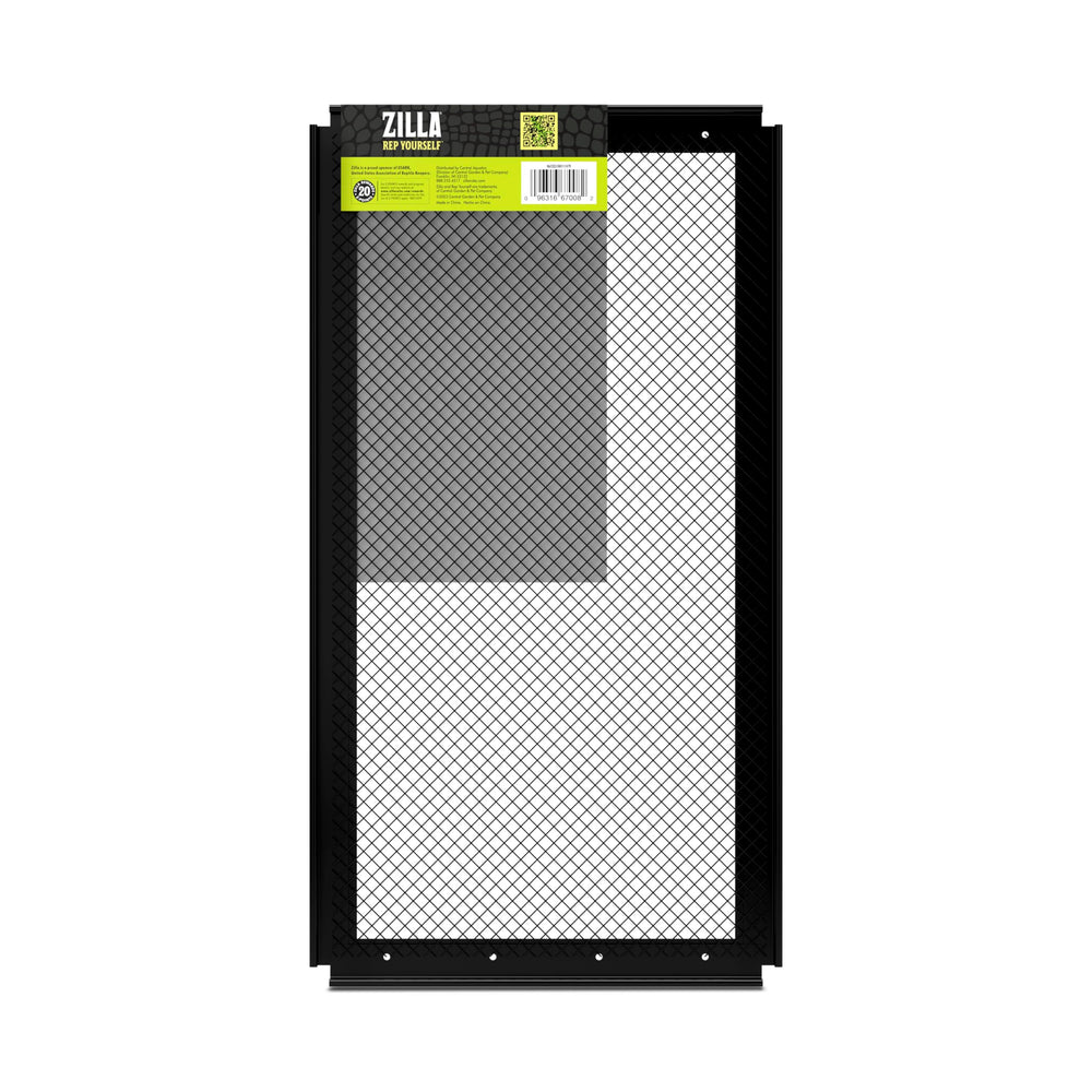 Zilla Fresh Air Screen Cover in-use image shows a reptile-friendly home with airflow.