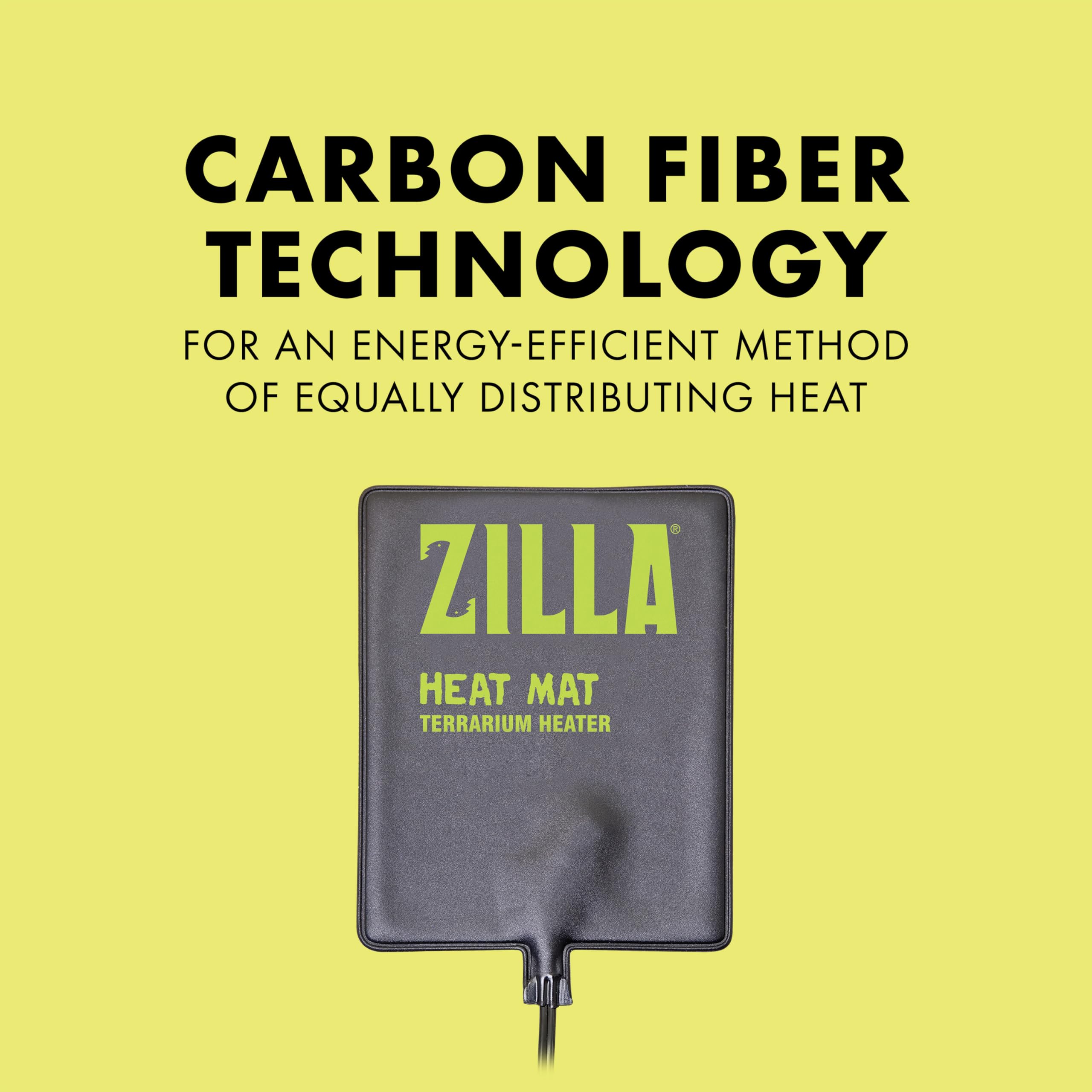 Zilla Heat Mat showing adhesive backing for secure mounting.