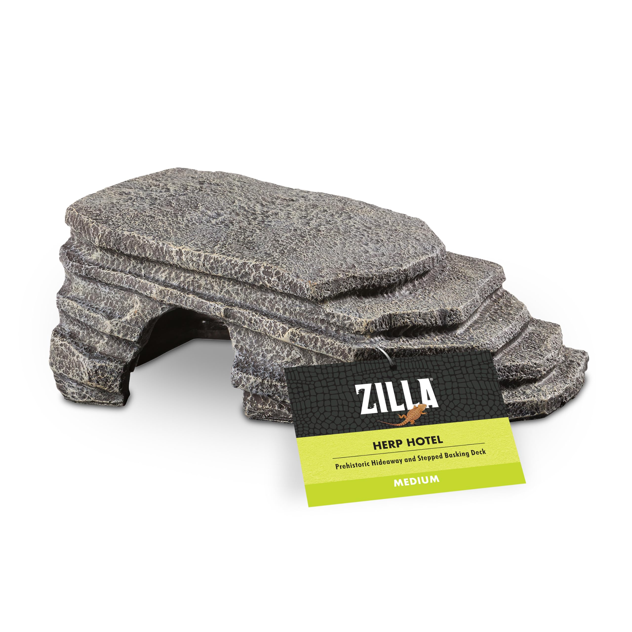 Zilla Herp Hotel basking platform promotes natural basking in terrariums.