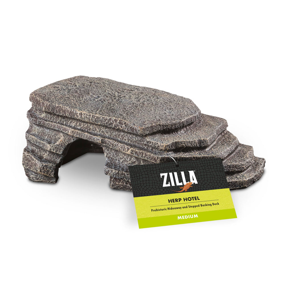 Zilla Herp Hotel basking platform promotes natural basking in terrariums.