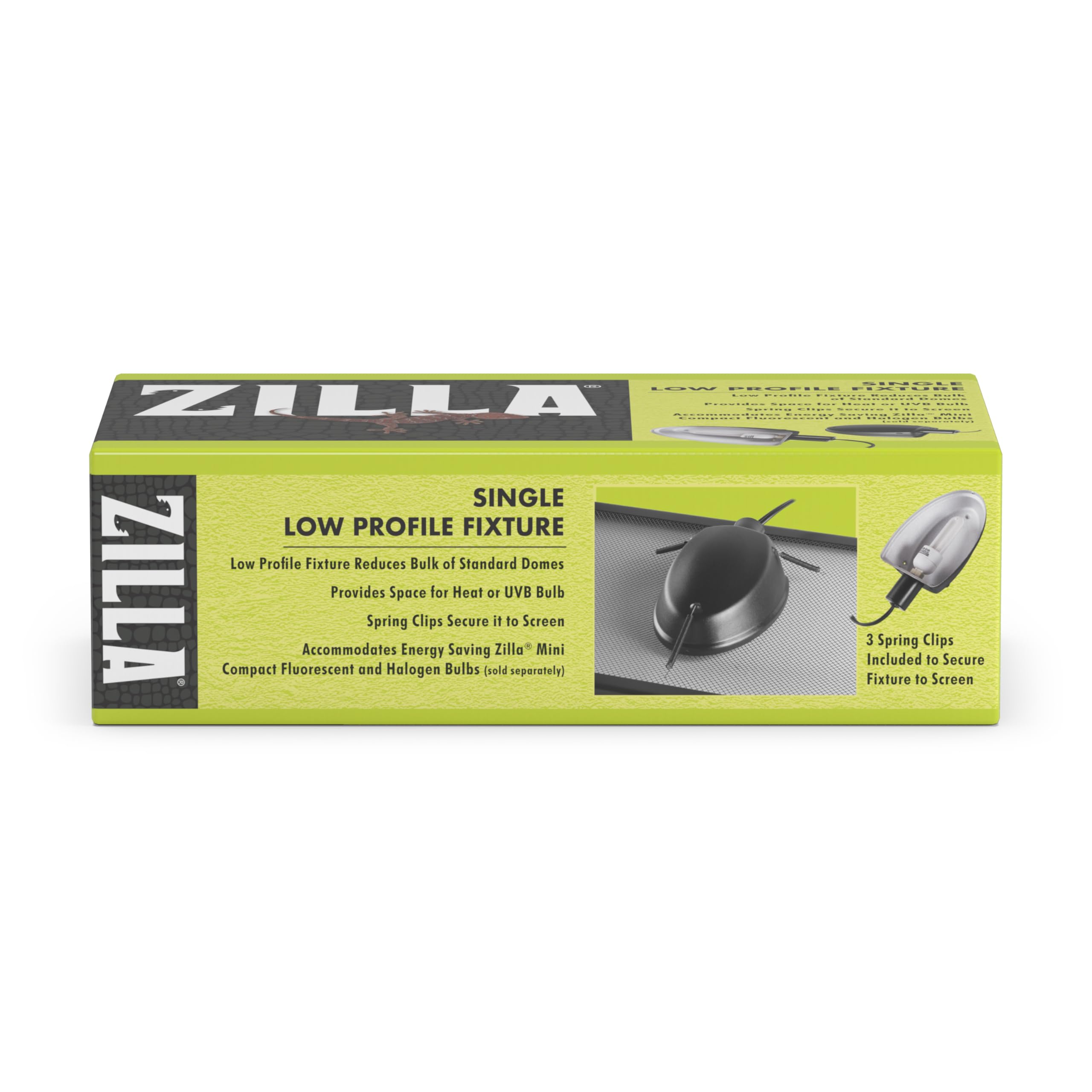 Zilla inline cord switch allows easy on/off control from the front.